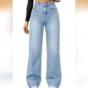 Straight Leg High Waisted Wide Leg Loose Microelastic Boyfriend 12